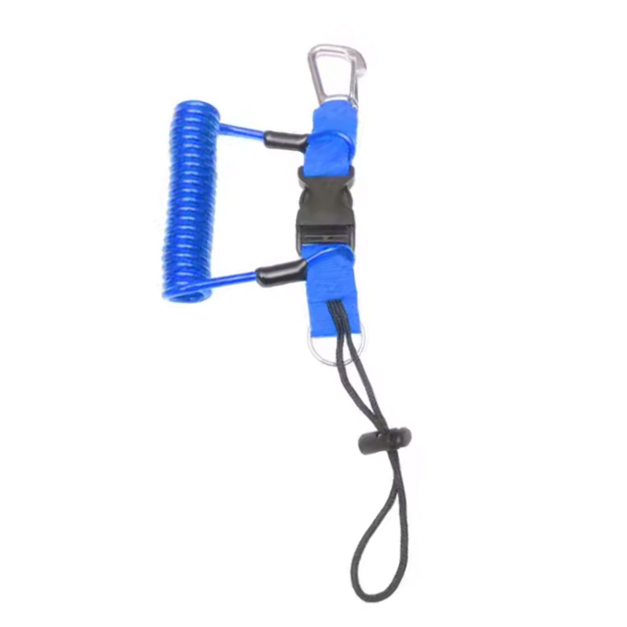 HQ Stainless Steel Coiled Lanyard Black