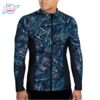 Men's Full Zip Clockwork Ocean Rash Guard