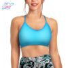 Spacefish Army Bahama Blue Bikini Sports Bra Hybrid