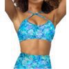 Spacefish Coral Turtle Tie Dye Bikini Sports Bra Hybrid