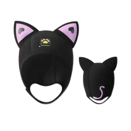 HQ Diving Cute Cat Neoprene Hood