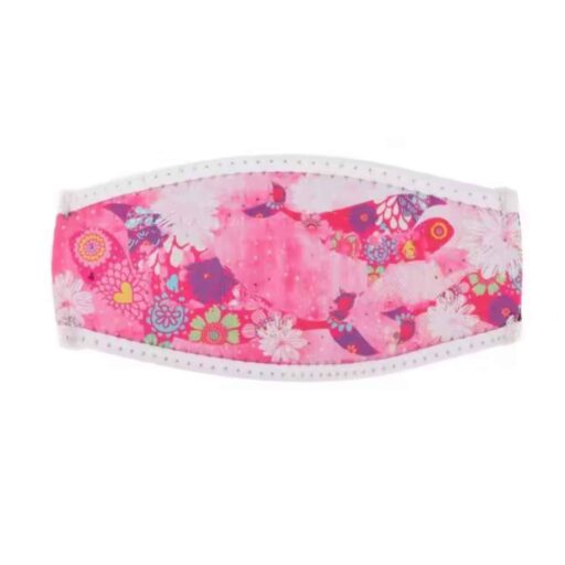 HQ Diving Neoprene Mask Strap Pink Whale