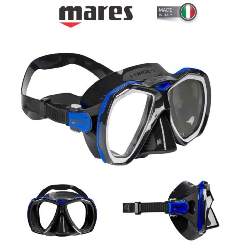 Mares Force-X Dive Mask Blue Black