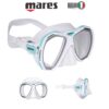 Mares Force-X Dive Mask Teal White Light Blue