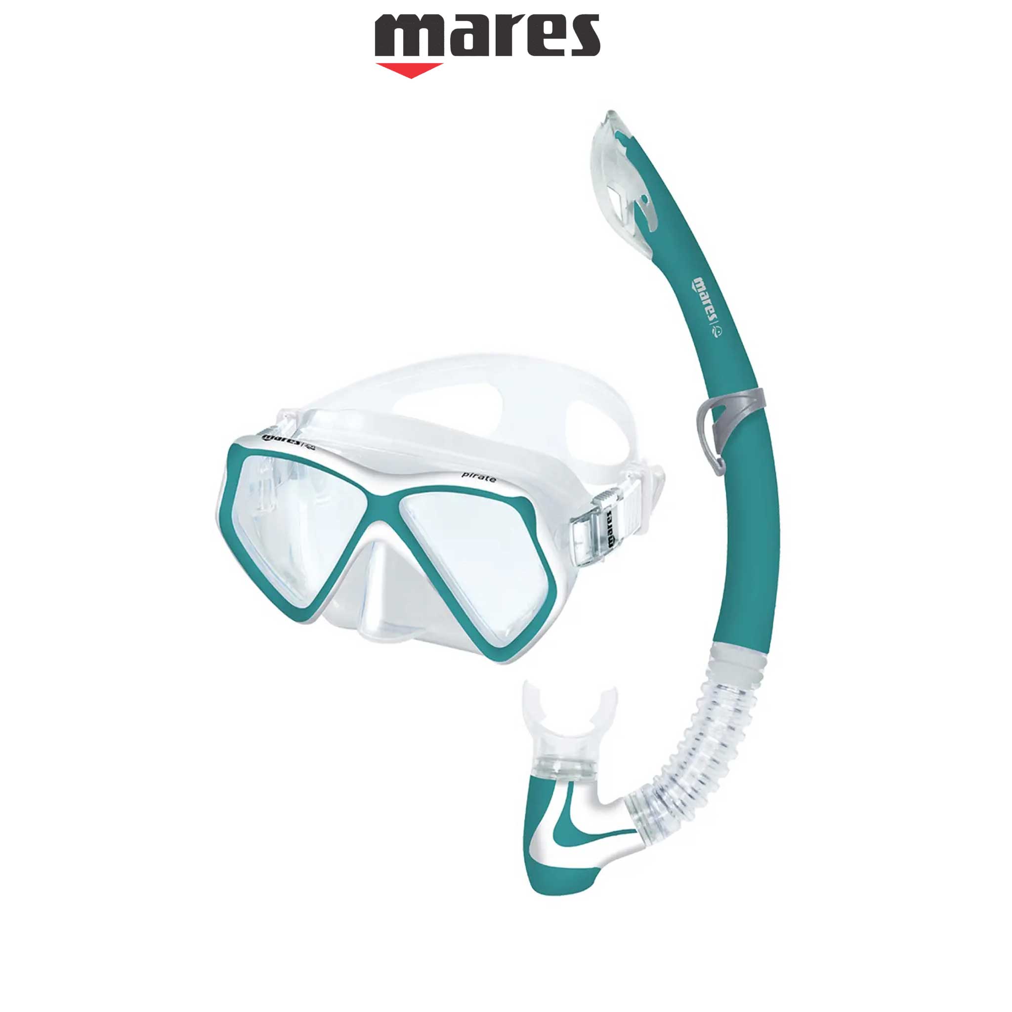 Mares Pirate Junior Snorkelling Combo Aqua White