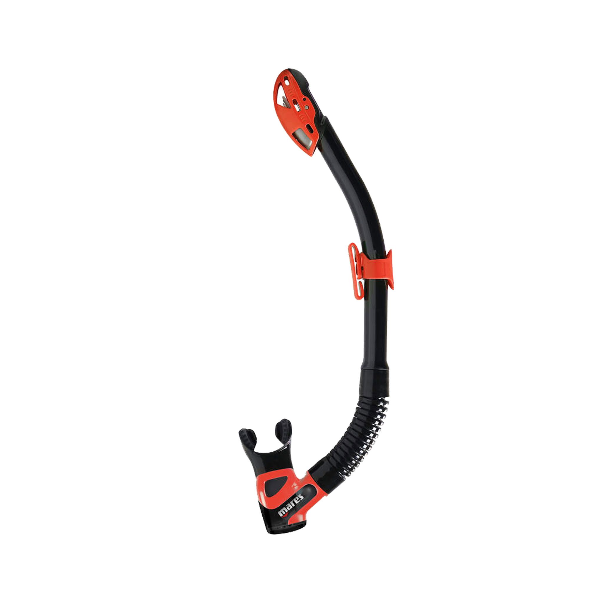 Mares Rebel Dry Top Snorkel back Red
