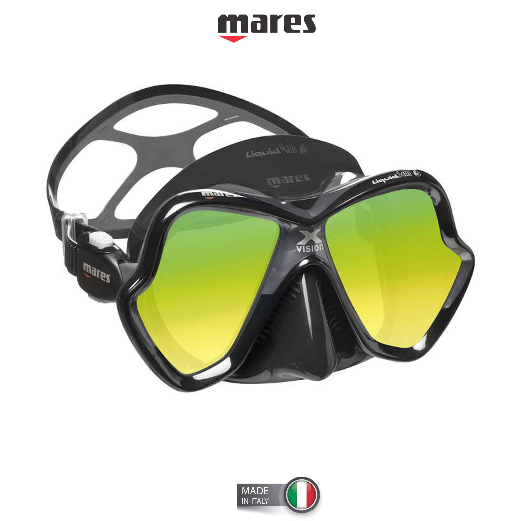 Mares X-Vision Ultra Liquidskin Mask Gold Lens