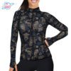 Spacefish Army Full-Zip Ocean Mandala Rash Guard