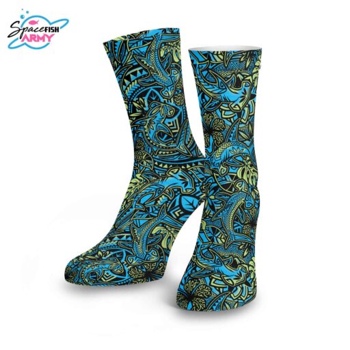 Spacefish Army Hammerhead Hibiscus Dive Socks