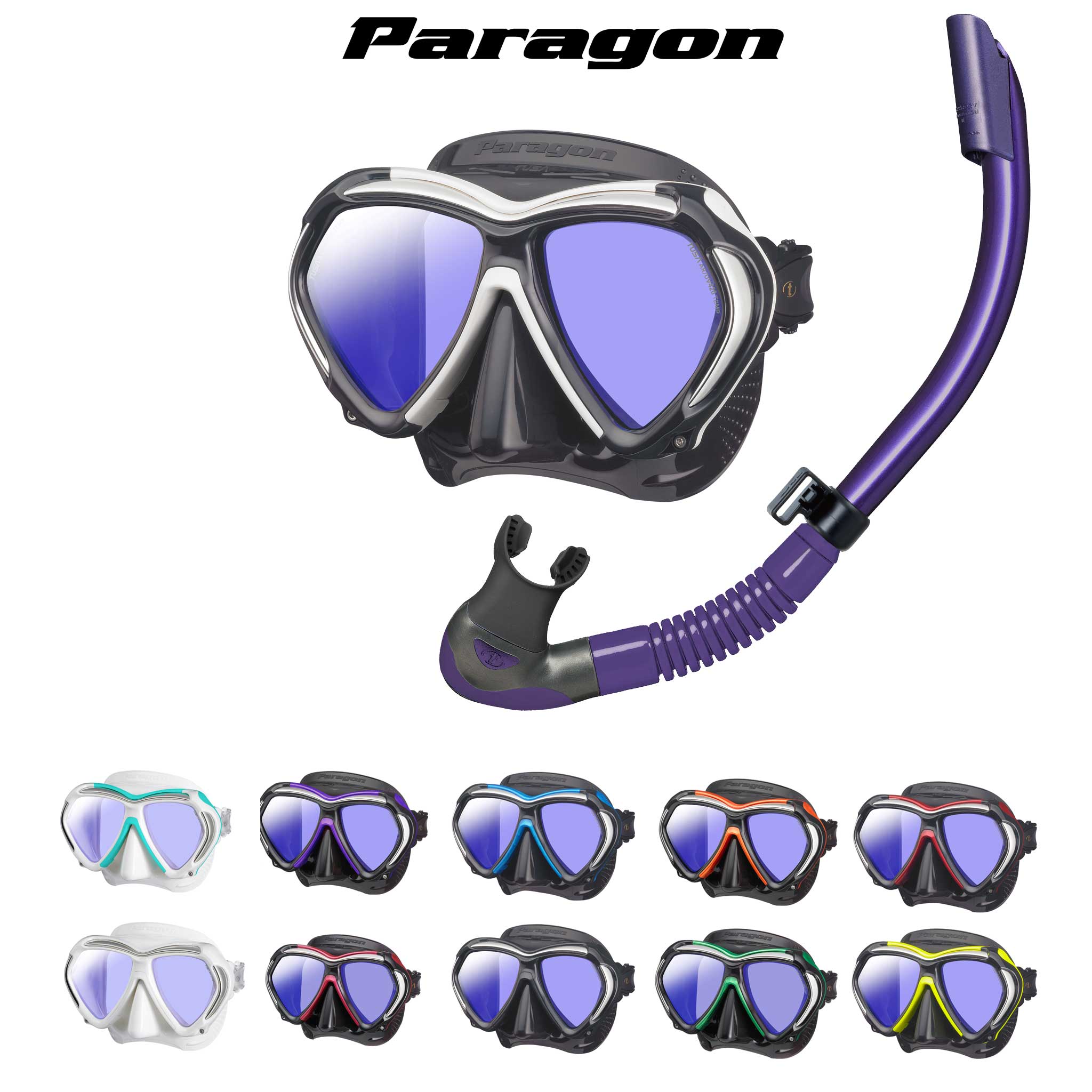 TUSA Paragon Mask Snorkel Set