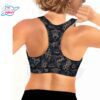 Spacefish Eco-friendly Ocean Mandala T-Back Bikini Sports Bra