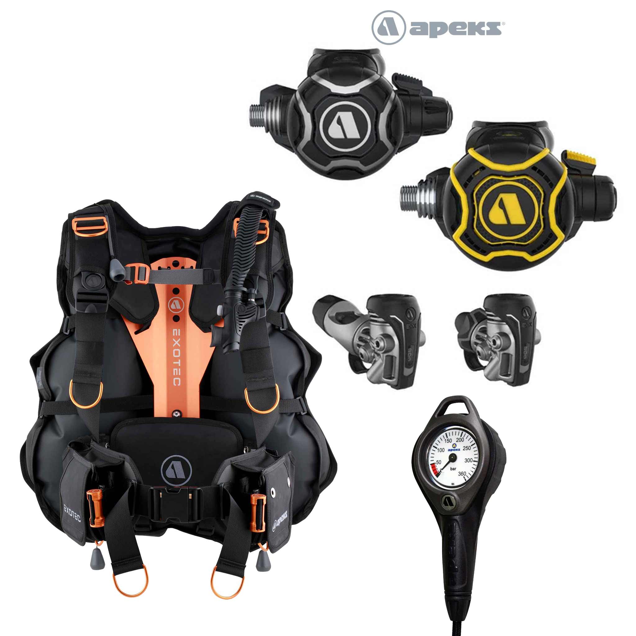 Apeks EXOTEC EVX200 Pro Diver Package Orange