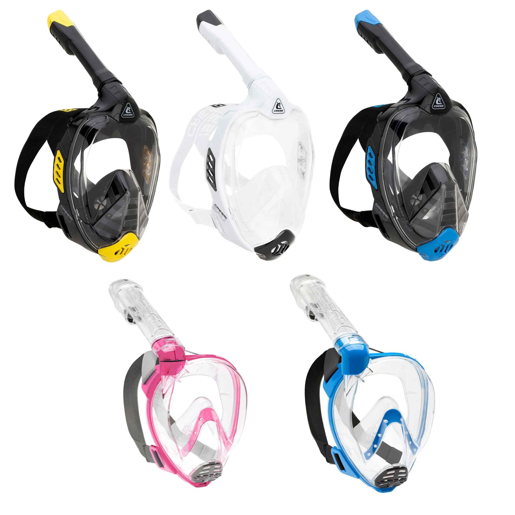 Cressi Bali Full Face Family Snorkelling Set